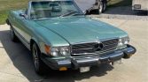 Green 1974 Mercedes-Benz SL-class V8 convertible For Sale