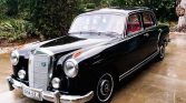 Classic black 1955 Mercedes-Benz 220 manual sedan For Sale