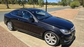 Black 2015 Mercedes-Benz C180 automatic coupe For Sale