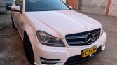 White 2014 Mercedes-Benz C-class coupe automatic For Sale