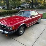 Red 1990 Mercedes-Benz 450 SL automatic convertible For Sale