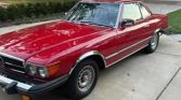 Red 1990 Mercedes-Benz 450 SL automatic convertible For Sale