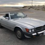 Silver 1989 Mercedes-Benz 560 SL convertible For Sale
