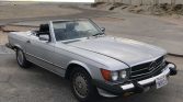 Silver 1989 Mercedes-Benz 560 SL convertible For Sale