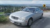 Silver 2000 Mercedes-Benz CL500 automatic coupe For Sale