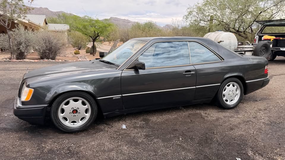 Grey 1992 Mercedes-Benz 230ce sportline manual coupe For Sale