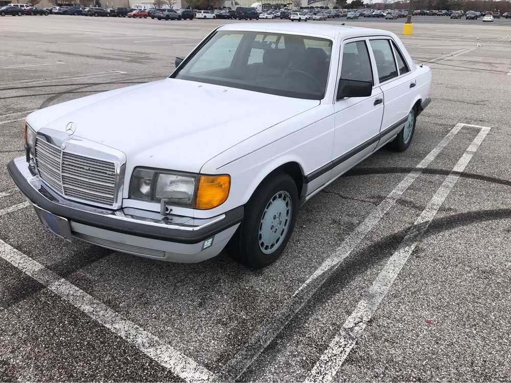 White 1989 Mercedes-Benz 560 SEL sedan automatic For Sale