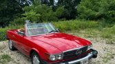 Red 1980 Mercedes-Benz SL450 convertible automatic For Sale