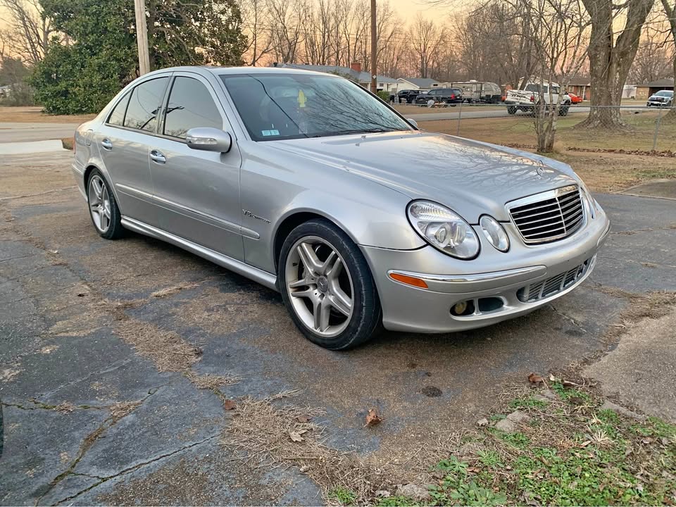 Silver 2006 Mercedes-Benz E55 AMG automatic sedan For Sale