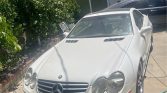 White 2004 Mercedes-Benz 500SL automatic roadster For Sale