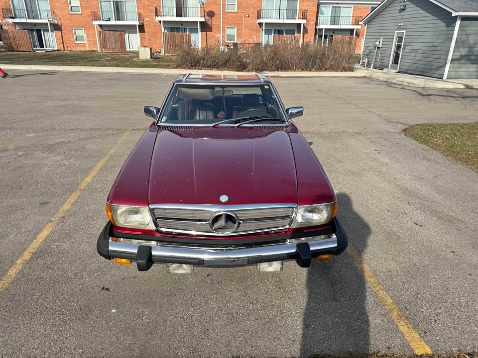 Red 1983 Mercedes-Benz 380SL automatic coupe For Sale