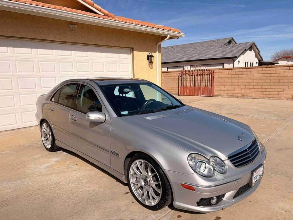 Silver 2005 Mercedes-Benz C55 AMG automatic sedan For Sale