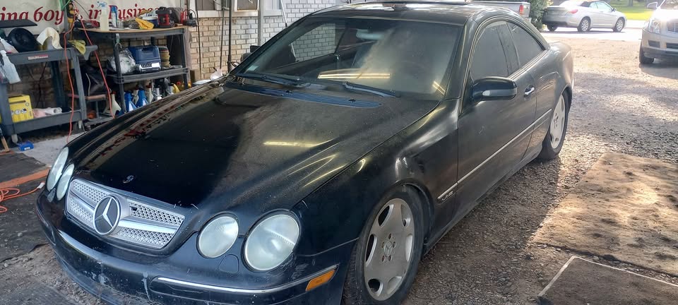 Black 2002 Mercedes-Benz CL600 automatic coupe For Sale