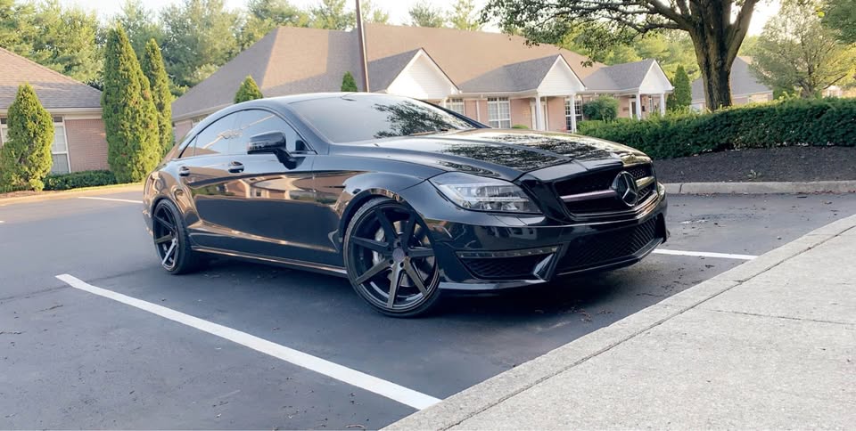 Black 2012 Mercedes-Benz CLS63 AMG automatic coupe For Sale