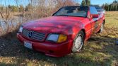 Red 1991 Mercedes-Benz 500 SL roadster automatic For Sale