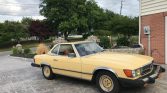 Yellow 1981 Mercedes-Benz 380 SL hardtop automatic For Sale