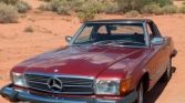 Burgundy 1981 Mercedes-Benz 380 SL automatic convertible For Sale